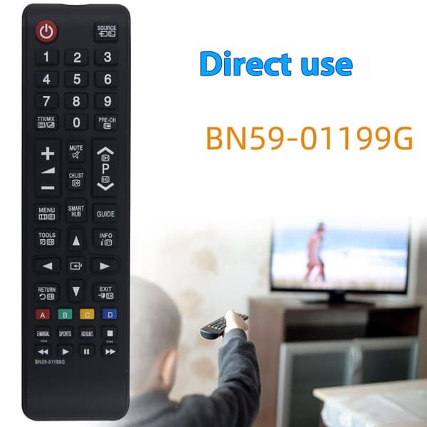 Fjernkontrollerstatning for BN59-01199G For Samsung TV Black
