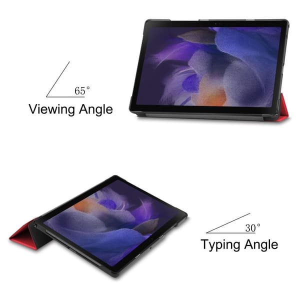 Trifoldet stativetui til Samsung Galaxy Tab A8 10.5" (2021) - Rød Red