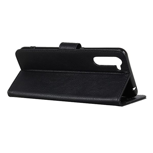 KHAZNEH Wallet Stand Flip Phone Shell for OnePlus Nord - Black Black