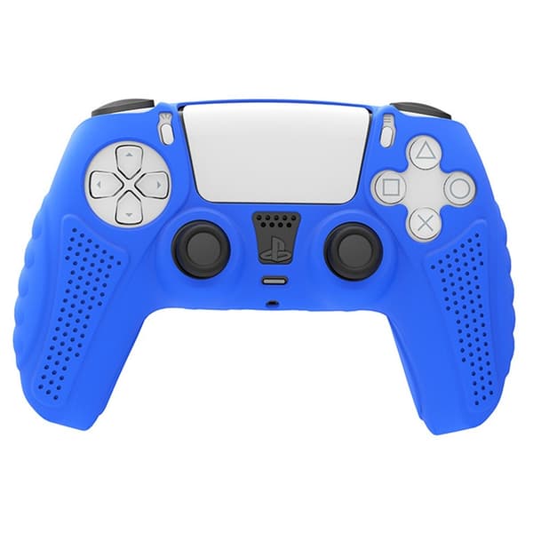 HONSON Protective Case Shell til Sony Playstation 5 Anti - Slip Silikone Skin Cover - Blå Blue
