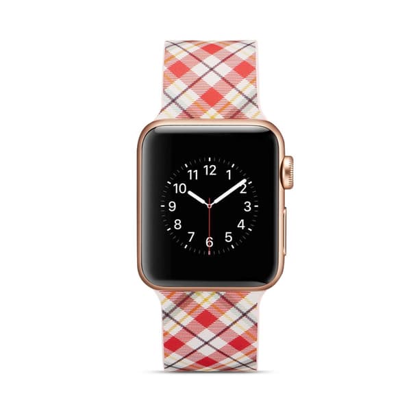 Silicone klockrem för Apple Watch 4 44mm, 3/2/1 42mm - Lattices multifärg