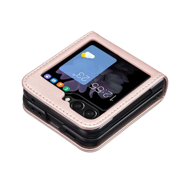 BINFEN COLOR Støtsikkert telefondeksel til Samsung Galaxy Z Flip8 Pink gold