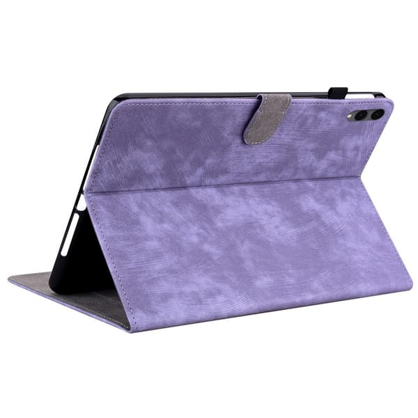 Surfplattefodral med tigertryck till Samsung Galaxy Tab S12+ Lila