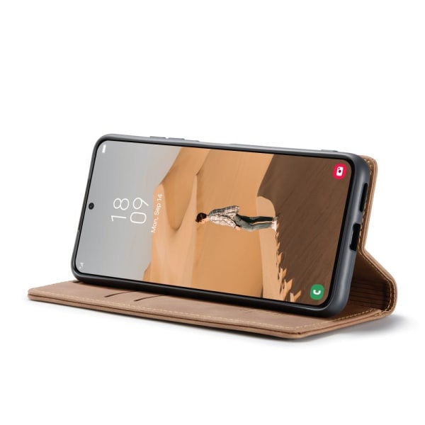 CASEME Retro Pung Taske til Samsung Galaxy S22 - Brun Brown