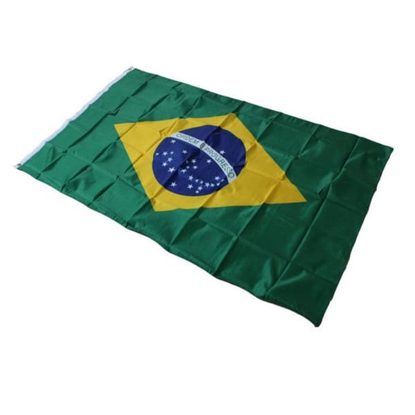 Brasil Flagg 90x150 cm banner utendørs innendørs festdekorasjon Green