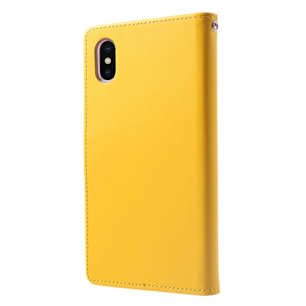 Mercury GOOSPERY Rich Diary til iPhone XS Max - Gul