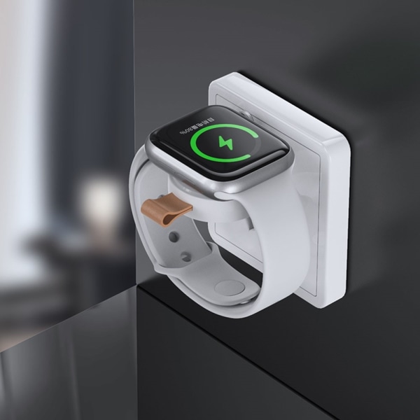 Trådløs USB-C hurtig magnetisk oplader til Apple Watch Series 1-8 Black