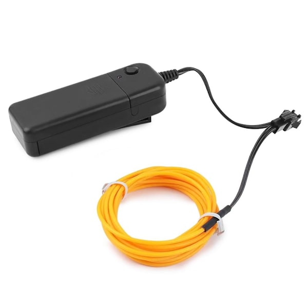 LED Scooter Lysstripe Vanntett Biler Atmosfære 3 Lysmoduser - Gul Yellow