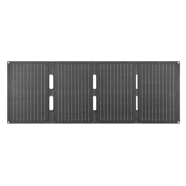40W solcellelader USB-C USB DC-porter IP65 vanntett monokrystallinsk solcellepanel Black