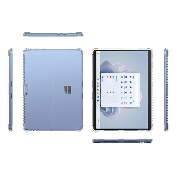 Gjennomsiktig deksel til Microsoft Surface Pro 11 10 9 8 støtsikkert TPU-deksel Transparent