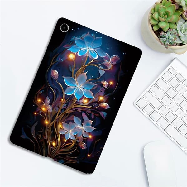 Til Samsung Galaxy Tab A11+ Etui Mønstertryk Slankt TPU Beskyttende Tablet Etui Lantern Multicolor