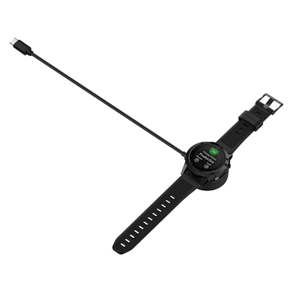 För Garmin Forerunner 265 265S 965 955 Fenix 5 6 7 Laddare Docka Svart