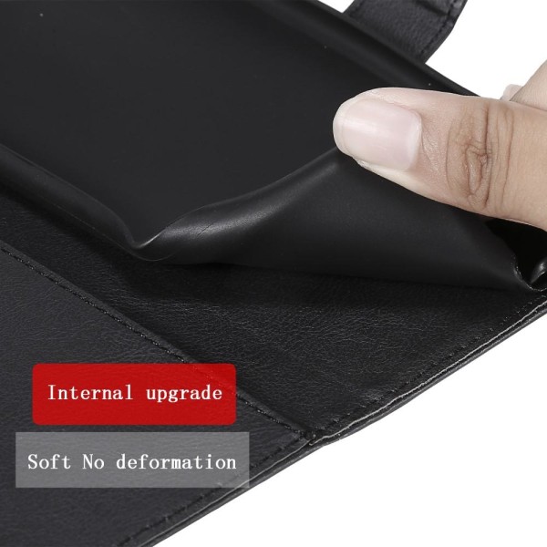 Lompakko nahkainen teline iPhone SE/5s/5 - musta Black