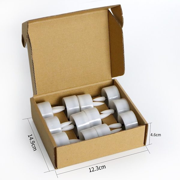 12 stk LED lys batteri Elektronisk lys - Varmt hvidt lys White