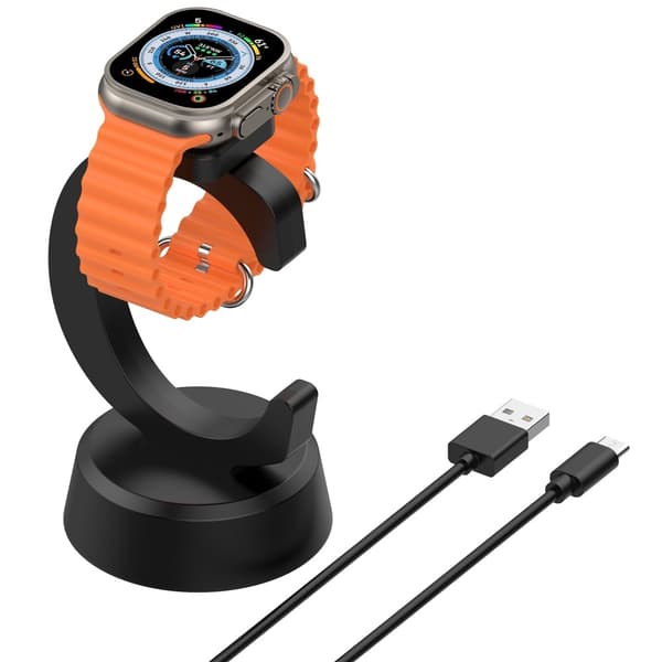 A Watch Ladestasjon til magnetisk ladestasjon Ladestasjon Black