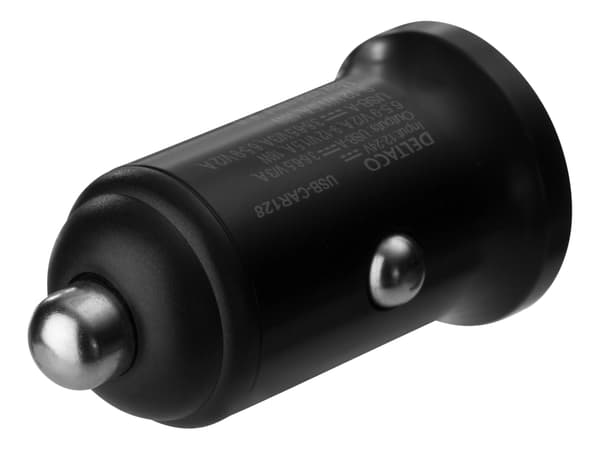 USB-billader, 2x USB-A 18 W, hurtig lading 36 W totalt Black