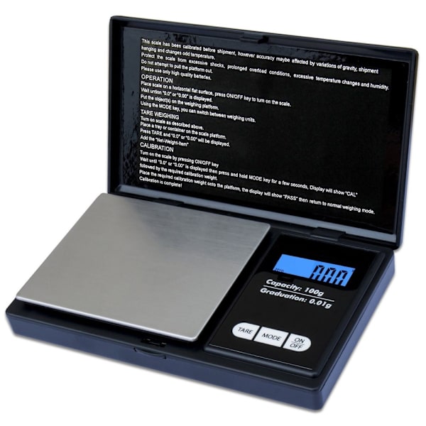 100g/0.01g LCD-skærm Digital smykkeskala Digital Milligram Scale Silver