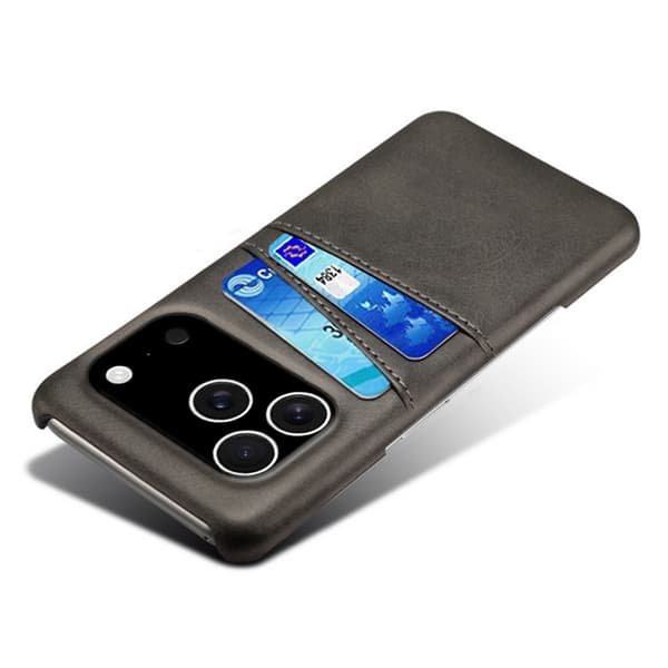 KSQ Kuori korttipaikalla iPhone 17 Pro Musta Black
