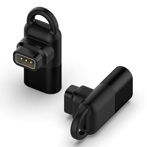 Adapter / Lader W332 for Coros Pace Pro med USB-C-kontakt Black