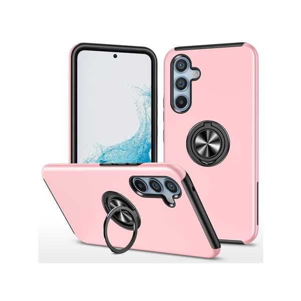 Samsung Galaxy S26 Hybrid skal med Finger Ring - Rosa Rosa