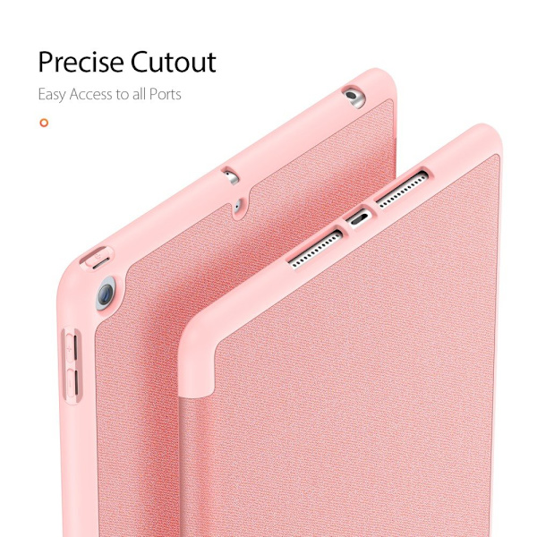 DUX DUX DUCIS Home Apple iPad 10.2 2021/2020/2019 Trefoldet Stativ Rose Guld Pink