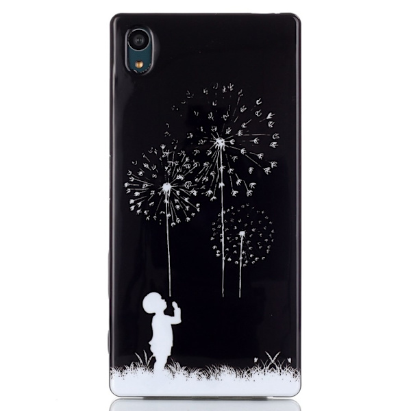 Sony Xperia Z5 TPU-deksel Little Boy and Dandelions Black