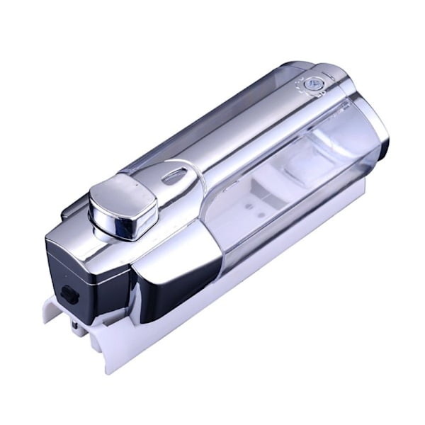 Tvålautomat Väggmonterad handtvåldispenser 350ML duschpumpsdispenser Silver