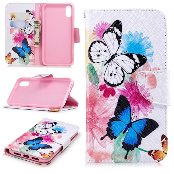 iPhone XR Plånboksfodral - Butterflies