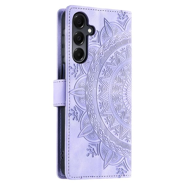 Til Samsung Galaxy A26 tegnebogscover Cover Shell Mandala Blomstermønster Purple