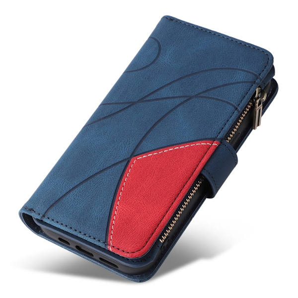 KT Multifunksjons Serie-5 For Motorola Moto G85 Telefonveske Blue