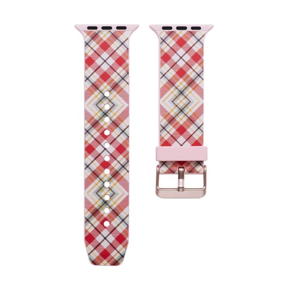 Silicone klockrem för Apple Watch 4 44mm, 3/2/1 42mm - Lattices multifärg