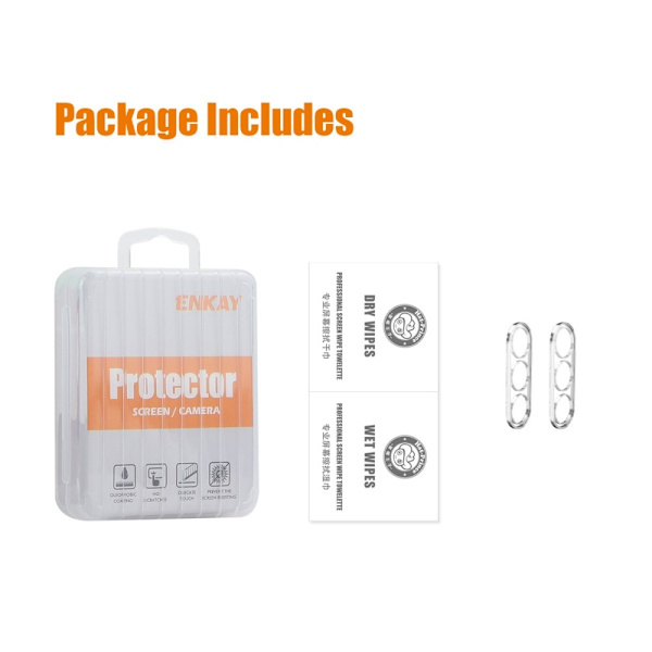 2-Pack ENKAY Kamera Lins Skydd till Samsung Galaxy S24+ Transparent