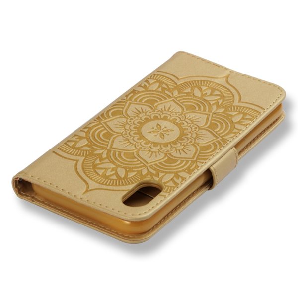 Till iPhone XS Max Plånboksfodral - Dream Catcher - Gul