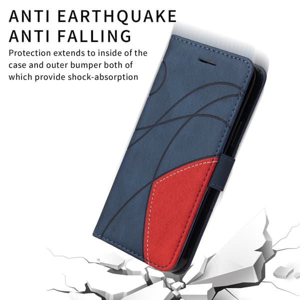Til Xiaomi 17T Lommebokdeksel Bi-colour Blue
