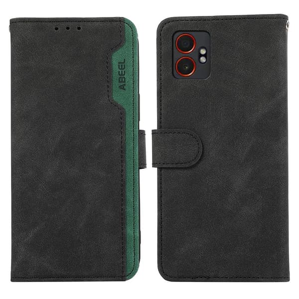 ABEEL Til Samsung Galaxy XCover7 Pro Etui Flip-etui med RFID-blokering Black