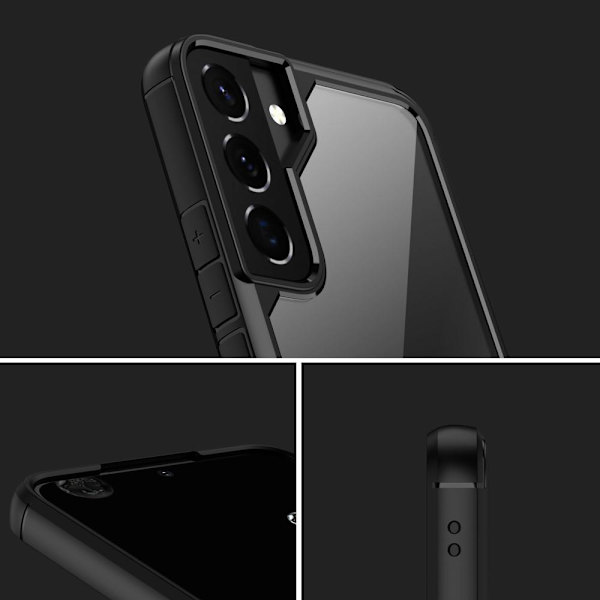 IPAKY Anti-fall Hybrid Shell Case for Samsung Galaxy S22+ Black
