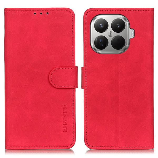 KHAZNEH Til Xiaomi 17T Lommebokdeksel Retro Red
