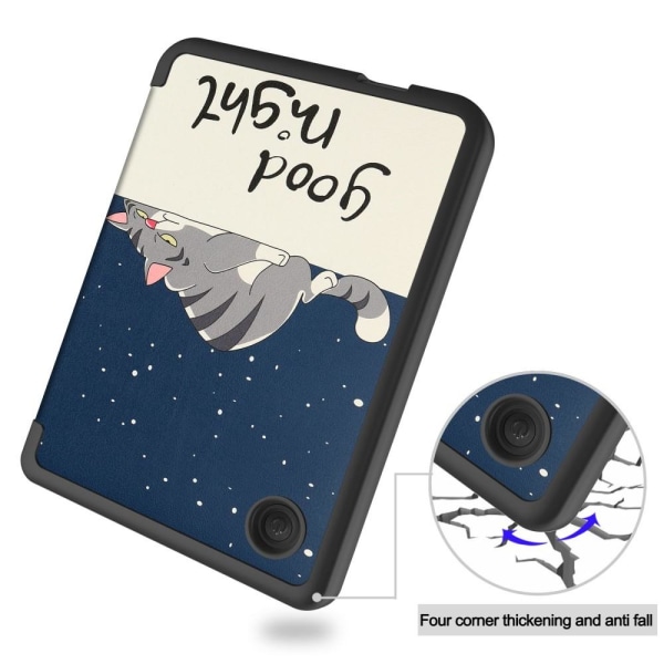 Stativveskedeksel for Kobo Clara 2E - Katt Blue