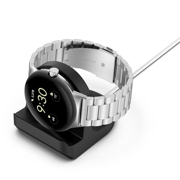 For Google Pixel Watch Ladestativ Ladeholder Black