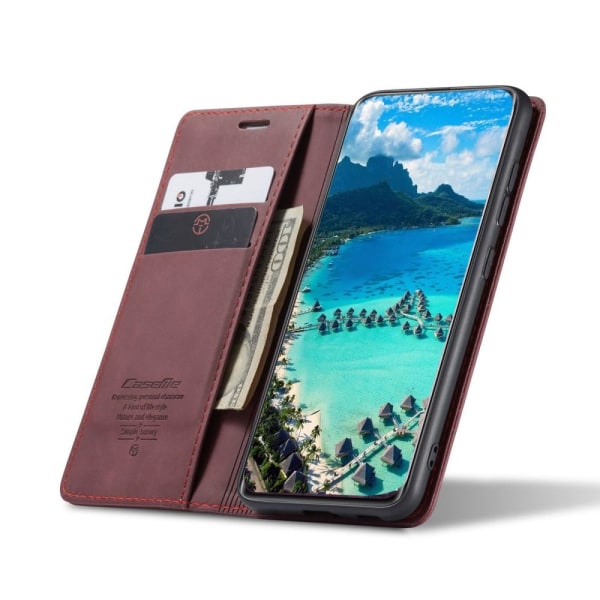 CASEME Retro Wallet Case til Xiaomi Mi 11 - Vinrød Red
