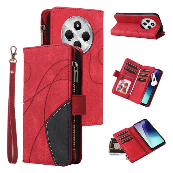 KT Wallet Case til Xiaomi Redmi 14C Red