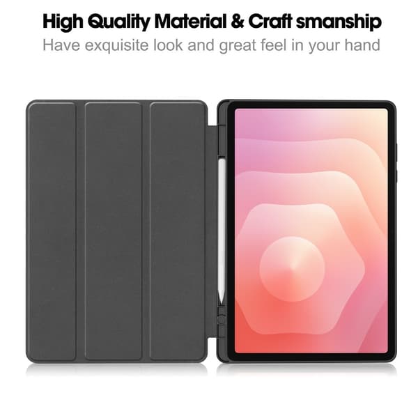 Tabletcover med støtteben og pennholder til Samsung Galaxy Tab S12+ Green