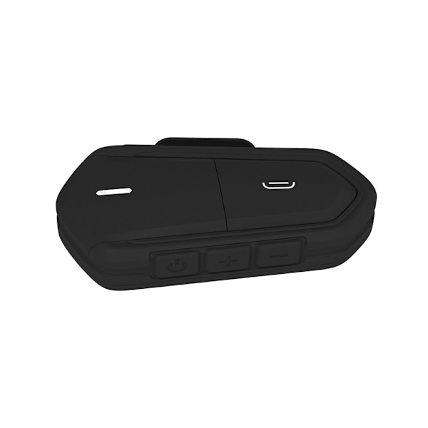 BE6 MC Motorcykel Skidhjälm Bluetooth Intercom Trådlös - Svart Svart