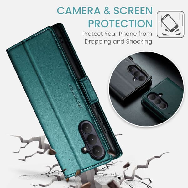Till Samsung Galaxy A57 5G CASEME telefonfodral Grön