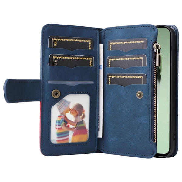 KT multifunktions-serie-5 til Samsung Galaxy S24 FE telefonetui Blue