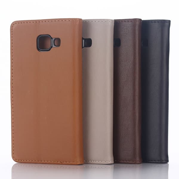 Crazy Horse Pung Taske til Samsung Galaxy A3 SM - A310F (2016) - Sort Black