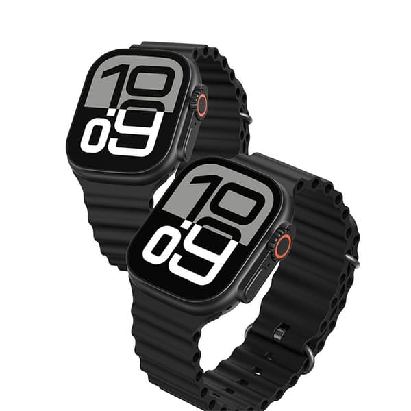 USAMS AT03 2.01" Smartklokke Bluetooth Sportssporing Stemmeassistent Android iOS Black