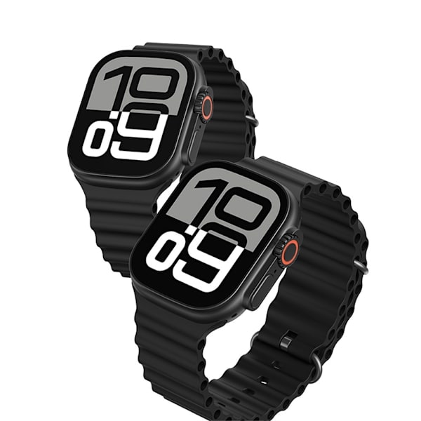 USAMS AT03 2.01" Smartwatch Bluetooth Sports Tracking Stemmeassistent Android iOS Black