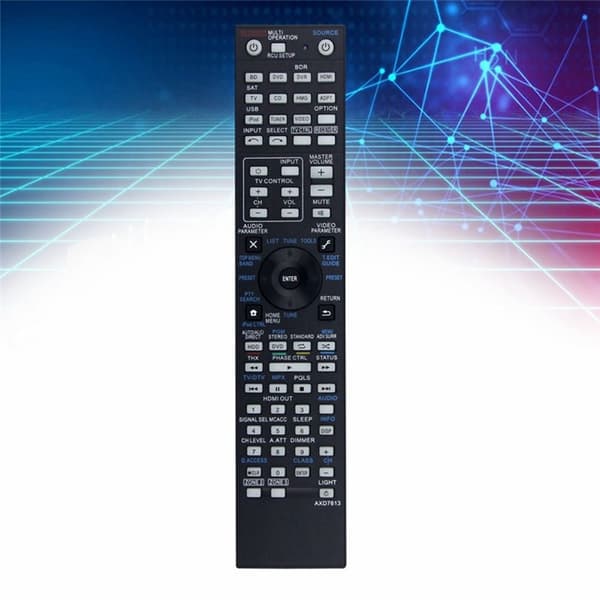 Fjernkontroll Utskiftning for AXD7613 for Pioneer AV-receiver Stereo System Black