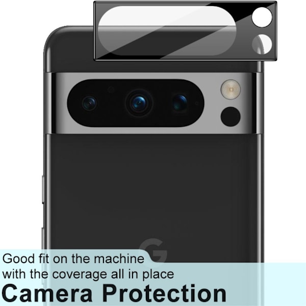 IMAK För Google Pixel 8 Pro kamera linsskydd härdat glas linsfilm Transparent